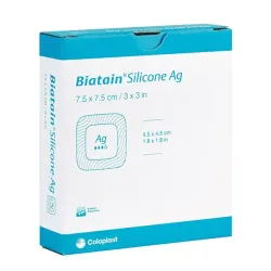 Biatain Silicone Ag Coloplast 7,5 x 7,5 cm | 160 Stück |